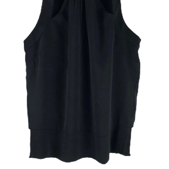 Bebe Black Mock Neck Cutout Tank - Picture 3 of 8